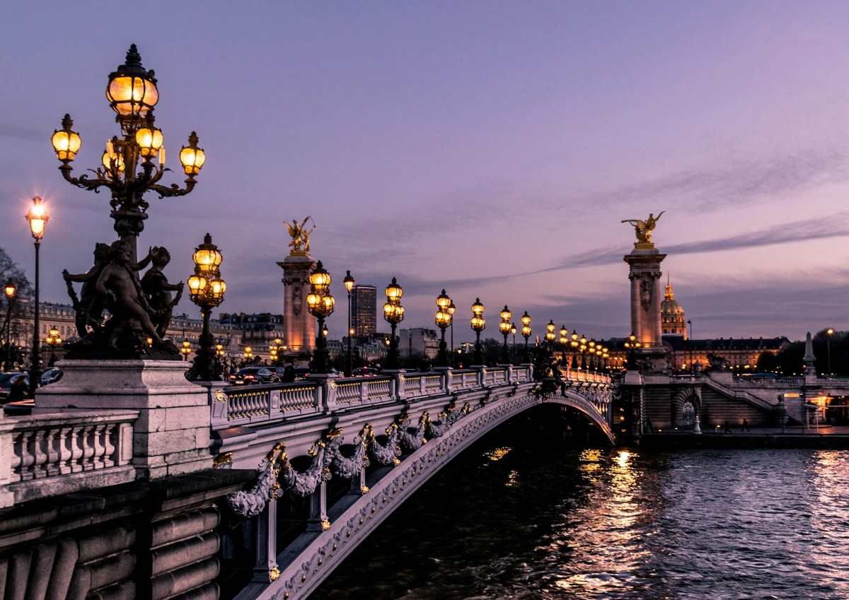 European travel — ornate bridge in Paris